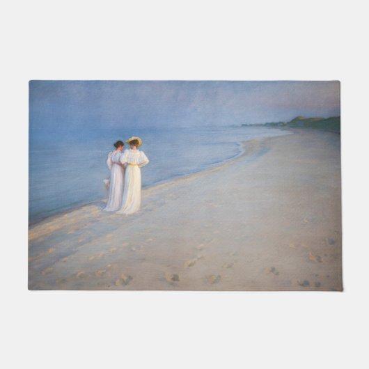 Kroyer - Sommer-Abend am Skagen Beach Fußmatte (Vorderseite)