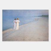 Kroyer - Sommer-Abend am Skagen Beach Geschenkpapier Set (Vorderseite)