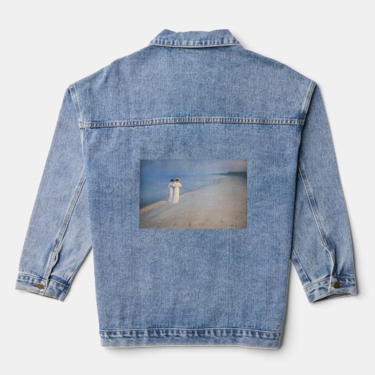 Kroyer - Sommer-Abend am Skagen Beach Jeansjacke (Rückseite)