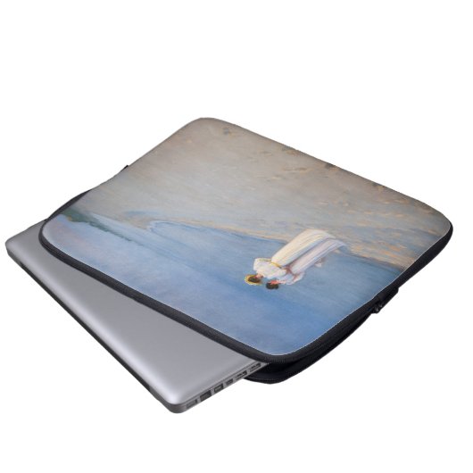 Kroyer - Sommer-Abend am Skagen Beach Laptopschutzhülle (Vorne Knopf)