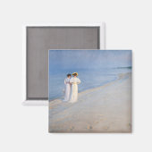 Kroyer - Sommer-Abend am Skagen Beach Magnet (Vorderseite/Rückseite)