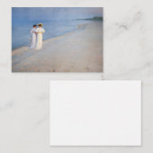 Kroyer - Sommer-Abend am Skagen Beach Mitteilungskarte (Vorne/Hinten)