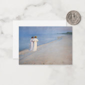 Kroyer - Sommer-Abend am Skagen Beach Mitteilungskarte (Vorderseite/Rückseite Beispiel)