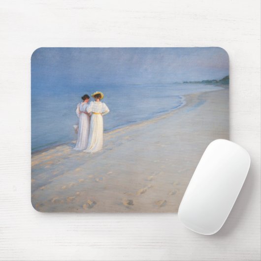 Kroyer - Sommer-Abend am Skagen Beach Mousepad (Mit Mouse)