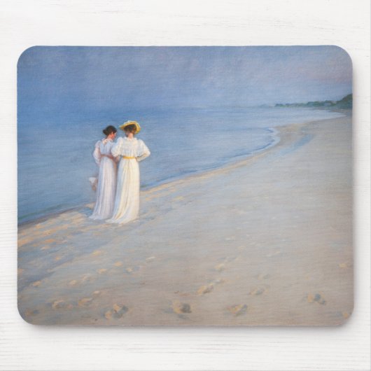 Kroyer - Sommer-Abend am Skagen Beach Mousepad (Vorne)
