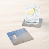 Kroyer - Sommer-Abend am Skagen Beach Rechteckiger Pappuntersetzer (Vor Ort)