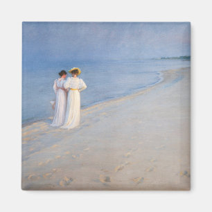 Kroyer - Sommerabend am Strand von Skagen Magnet