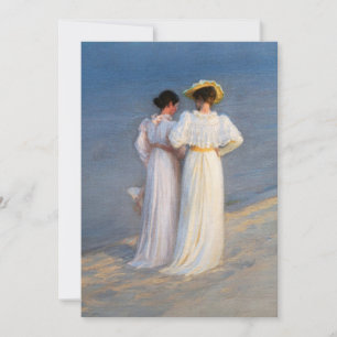 Kroyer - Sommerabend am Strand von Skagen Nahaufna Dankeskarte