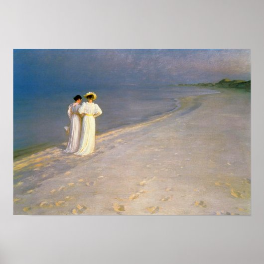 Kroyer's "Summer Afternoon on Skagen Beach" Poster (Vorne)