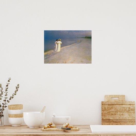 Kroyer's "Summer Afternoon on Skagen Beach" Poster (Küche)