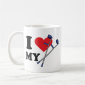 Krücke-Liebe-Tasse Kaffeetasse (Links)