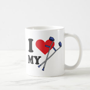 Krücke-Liebe-Tasse Kaffeetasse