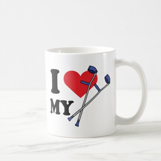 Krücke-Liebe-Tasse Kaffeetasse (Rechts)