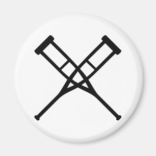 Krücken gekreuzt magnet