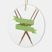 Krücken Keramik Ornament (Links)