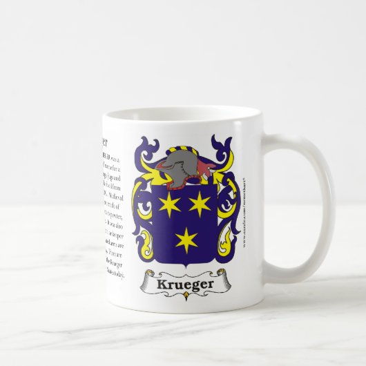 Krueger, Ursprung, Bedeutung und das Wappen Kaffeetasse (Rechts)