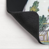 Krug, der den Bau von a darstellt Mousepad (Ecke)