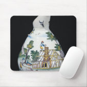 Krug, der den Bau von a darstellt Mousepad (Mit Mouse)