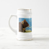Krug Milchkuh in den Alpen Bierglas (Links)