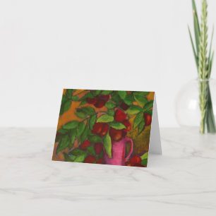 Krug Pflaumen Notecard Karte