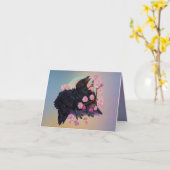 Kruge mit Apfelblüten Karte (Gelbe Blume)