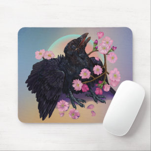 Kruge mit Apfelblüten Mousepad