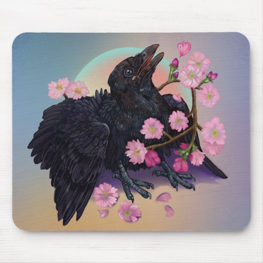 Kruge mit Apfelblüten Mousepad (Vorne)