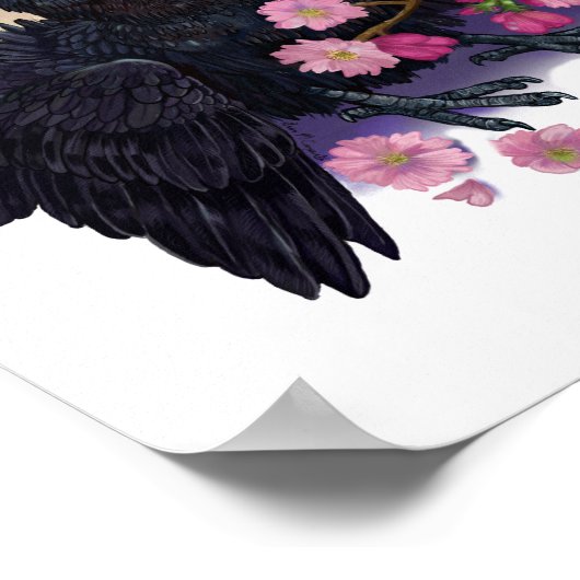 Kruge mit Apfelblüten Poster (Ecke)