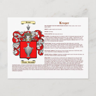 Krüger (Bedeutung) Postkarte