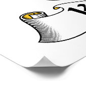 Krüger Familienwappen Poster (Ecke)