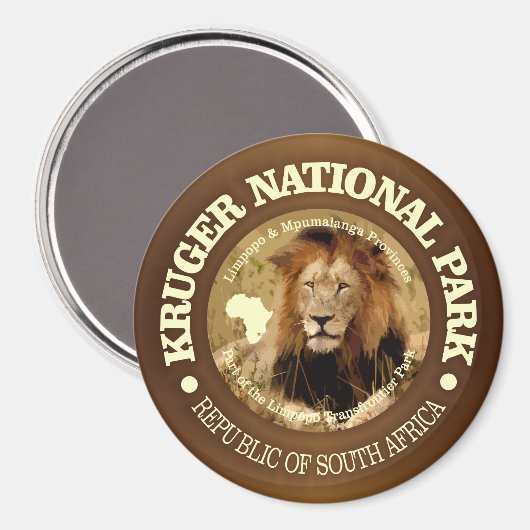 Krüger-Nationalpark (C) Magnet (Vorderseite/Rückseite)