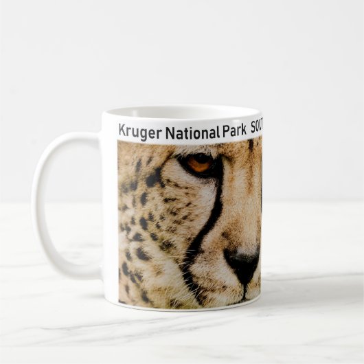 Krüger Nationalpark Cheetah Kaffeetasse (Links)