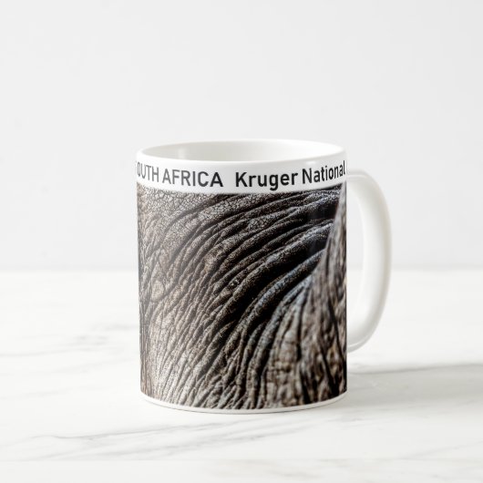 Kruger-Nationalpark Elephant Kaffeetasse (VorderseiteRechts)