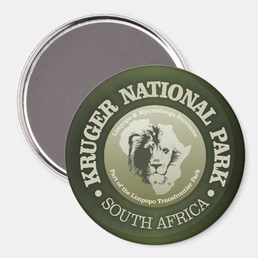 Kruger Nationalpark Magnet (Vorderseite/Rückseite)