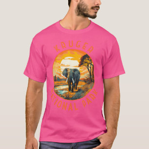 Krüger Nationalpark Südafrika Elephant Retro D T-Shirt