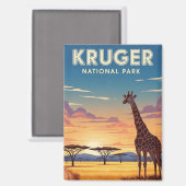 Kruger-Nationalpark Südafrika Magnet (Vorderseite/Rückseite)