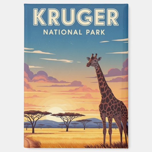 Kruger-Nationalpark Südafrika Magnet (Vorderseite)