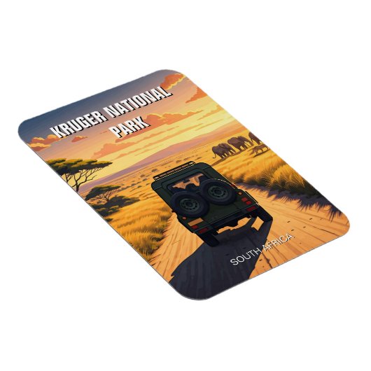 Kruger Nationalpark Südafrika Magnet (Rechte Seite)