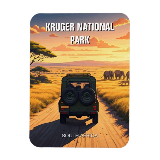 Kruger Nationalpark Südafrika Magnet (Vertikal)