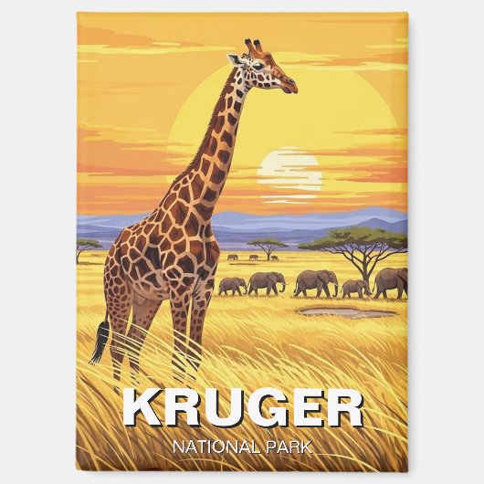 Kruger-Nationalpark Südafrika Magnet (Vorderseite)