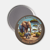 Kruger Nationalpark Südafrika Magnet (Vorderseite/Rückseite)