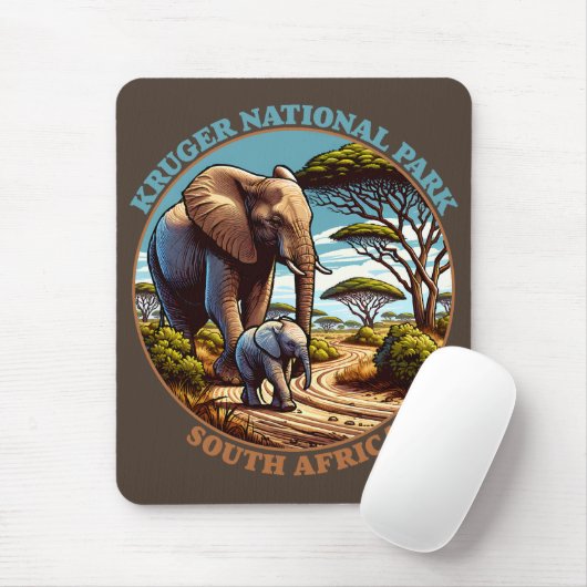 Kruger Nationalpark Südafrika Mousepad (Mit Mouse)