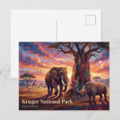 Kruger-Nationalpark Südafrika Postkarte (Vorne/Hinten)