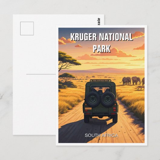 Kruger Nationalpark Südafrika Postkarte (Vorne/Hinten)