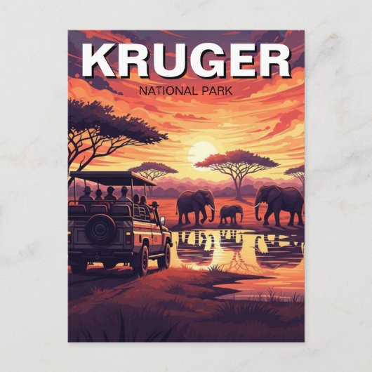 Kruger-Nationalpark Südafrika Postkarte (Vorderseite)