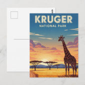 Kruger-Nationalpark Südafrika Postkarte (Vorne/Hinten)