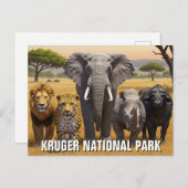 Krüger Nationalpark Südafrika Reisen Postkarte (Vorne/Hinten)