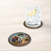 Kruger Nationalpark Südafrika Runder Pappuntersetzer (Vor Ort)