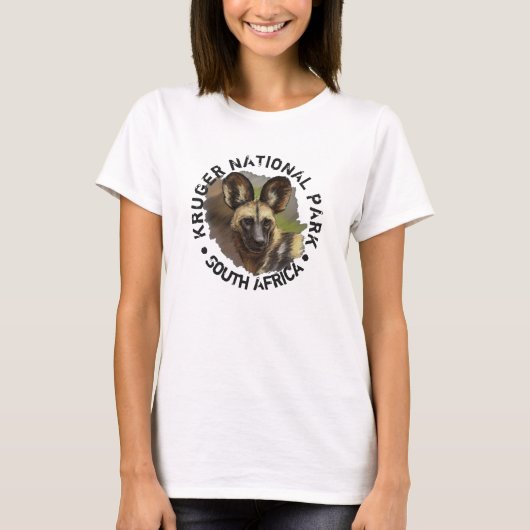 Kruger Nationalpark Wilder Hund T - Shirt (Vorderseite)