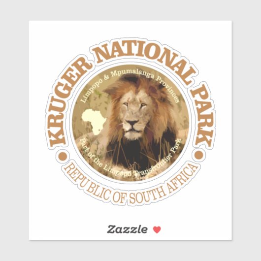 Kruger NP Aufkleber (Blatt)